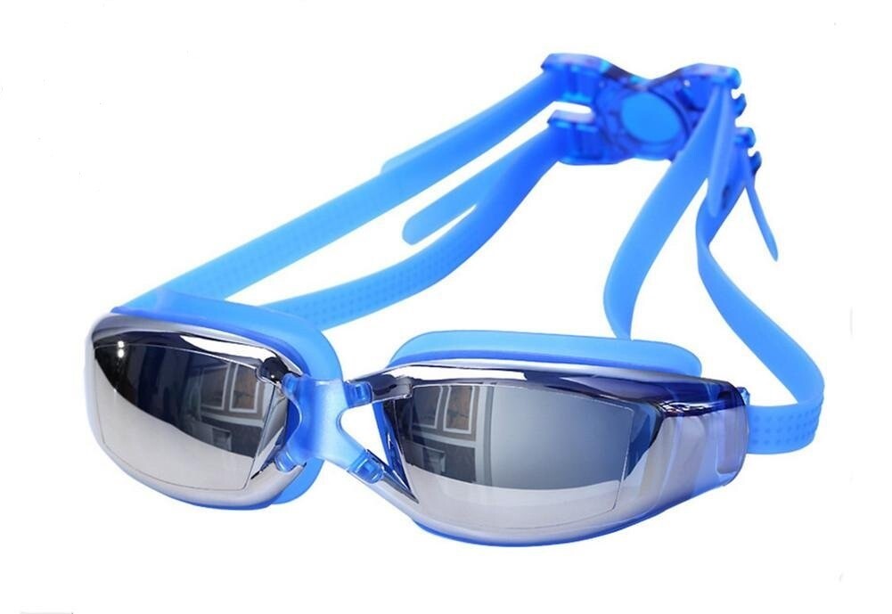 Adult Swimming Goggles - Anti-Fog, Anti-UV, Mirror Clear Vision Swim Glasses