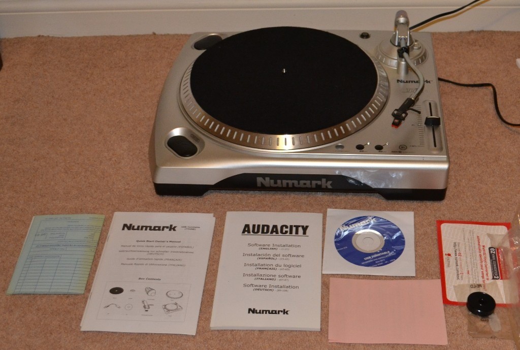 Numark TTUSB Record Player Turntable Convert Vinyl To PC MP3 Digital