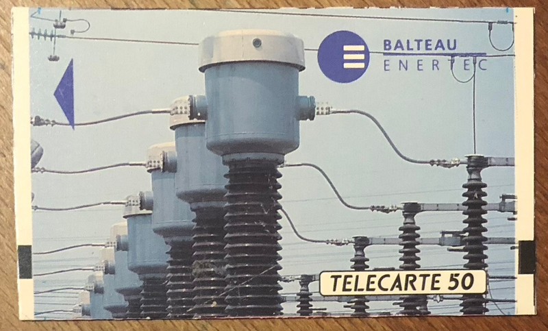 Balteau Enertec TÃLÃCarte PrivÃE Publique Sans Puce Phonecard Dummy Scheda Carte