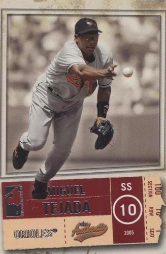 2005 Fleer Authentix - Miguel Tejada #15