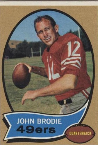 1972 Topps In Action #124 John Brodie PSA 7 NM Freshly Graded ENN