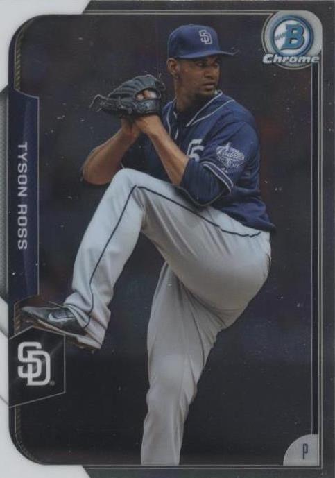 2015 Bowman Chrome — Тайсон Росс No92