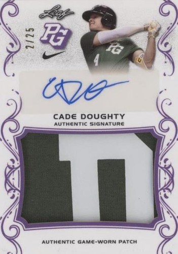 2018 Leaf Perfect Game National Showcase - Cade Doughty #PA-CD1