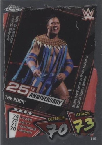 2021 Topps Chrome WWE Slam Attax - The Rock #119