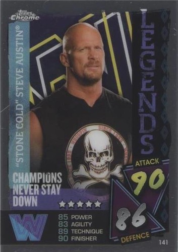 2021 Topps Chrome WWE Slam Attax - Steve Austin #141