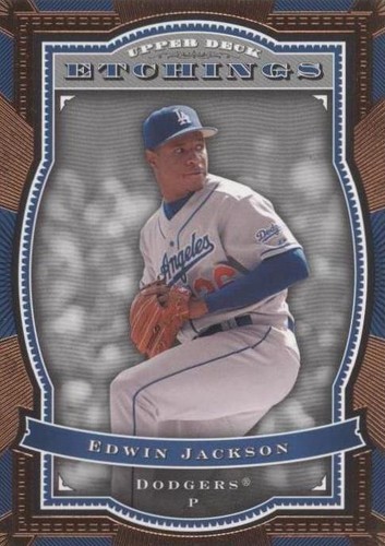 2004 Upper Deck Etchings - Edwin Jackson #73