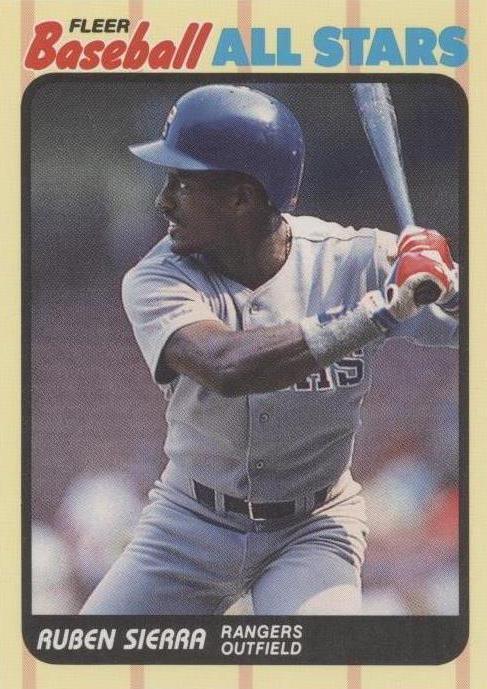1989 Fleer Baseball All Stars - Ruben Sierra #37