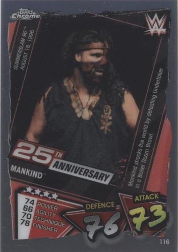 2021 Topps Chrome WWE Slam Attax - Mankind #116