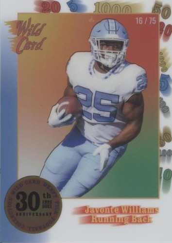 2021 Wild Card Nationals Javonte Williams #30TH-9