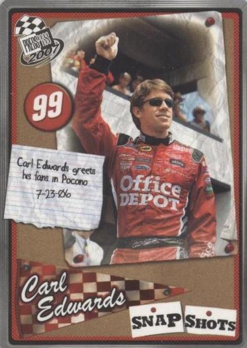 2007 Press Pass - Carl Edwards #SS 6