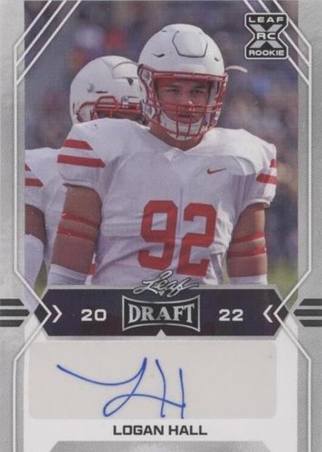 2022 Leaf Draft Logan Hall #BA-LH1