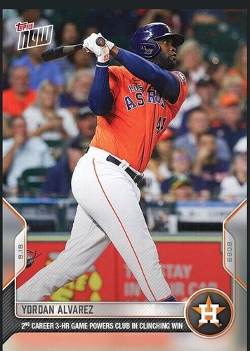2022 Topps Series 1 Yordan Alvarez Generation Now Insert