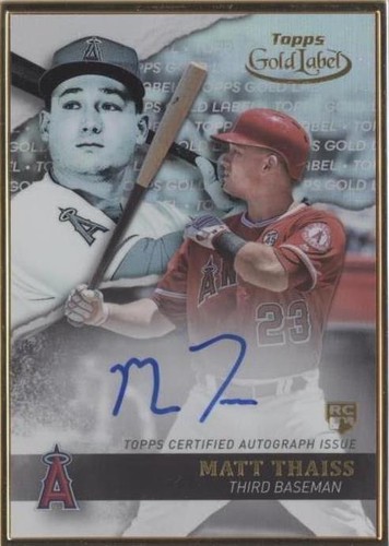 2020 Topps Gold Label - Matt Thaiss #GLA-MTH