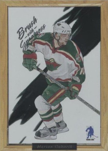 2003-04 In the Game Be A Player Memorabilia - Marian Gaborik #3