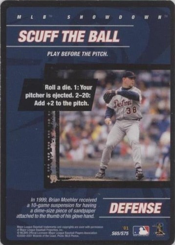 2001 MLB Showdown - Brian Moehler #S65