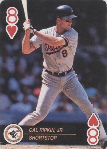 1992 U.S. Playing Card Baseball Aces - Cal Ripken #8H