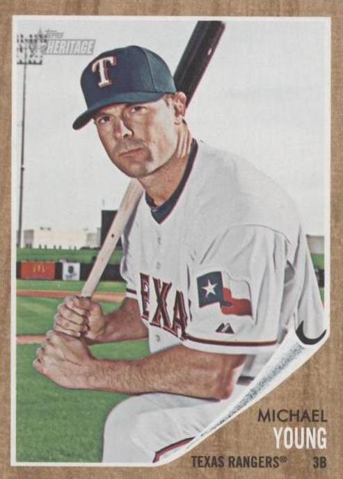 2011 Topps Heritage - Michael Young #411