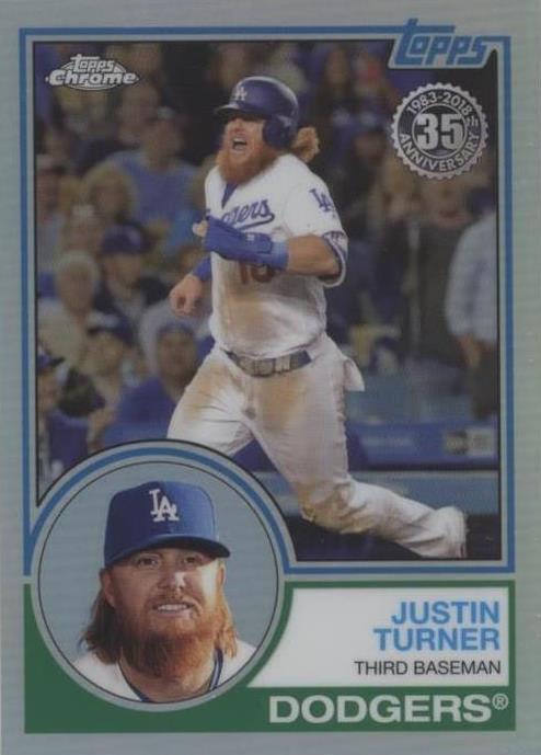 2018 Topps Chrome - Justin Turner #83T-15