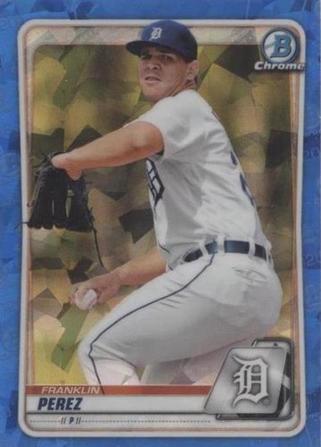 2020 BOWMAN CHROME FRANKLIN PEREZ AQUA PARALLEL /125 TIGERS