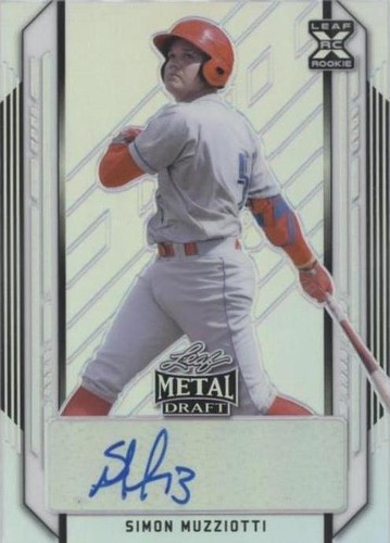 2021 Leaf Metal Draft - Simon Muzziotti #BA-SM2