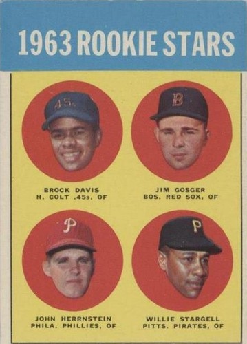 1963 Topps - Brock Davis Jim Gosger John Herrnstein #553
