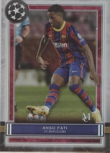 2020-21 Topps Museum Collection UCL Ansu Fati #4