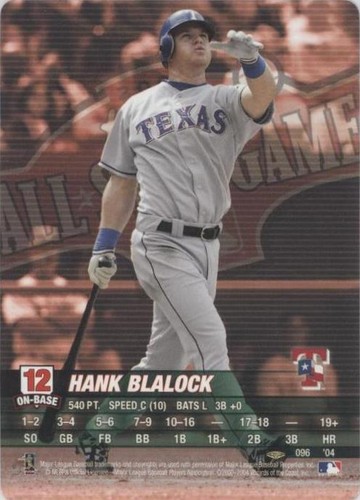 2004 MLB Showdown Pennant Run - Hank Blalock #096