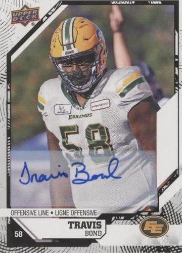 2019 Upper Deck CFL Travis Bond #74