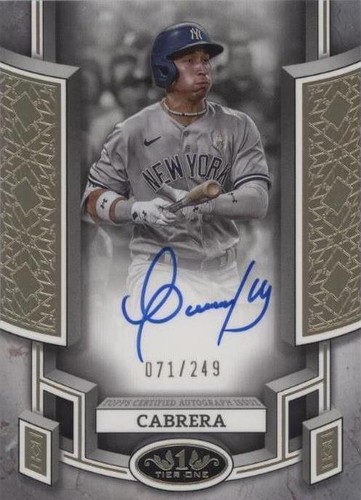 2024 Topps Tier One - Oswaldo Cabrera #BOA-OCA