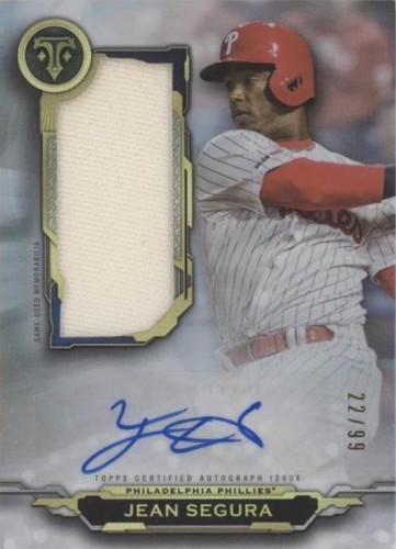 2019 Topps Triple Threads - Jean Segura #AUJR-JS