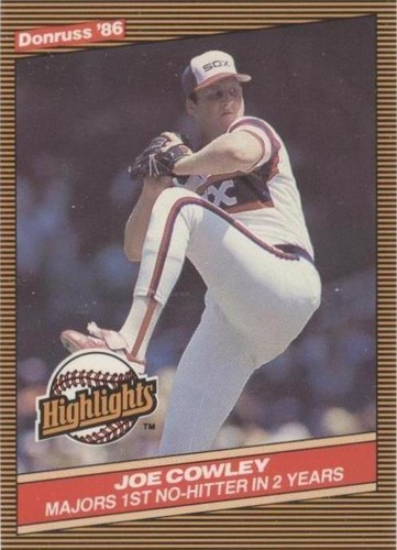 1986 Donruss Highlights - Joe Cowley #44