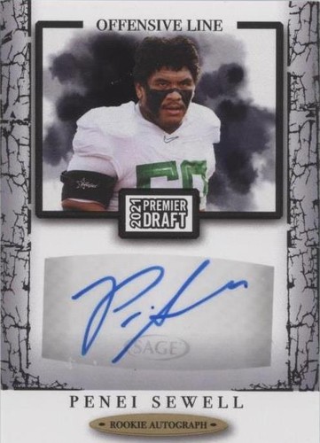 2021 Sage Premier Draft Penei Sewell #A30