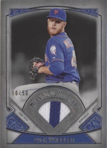 2017 Topps Museum Collection - Zack Wheeler #MR-ZW
