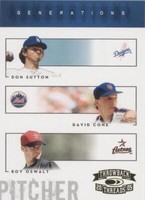 2005 Donruss Throwback Threads - David Cone Don Sutton Roy Oswalt #G-22