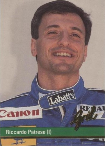 1992 Grid Motorcard Formula 1 - Riccardo Patrese #39