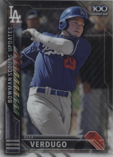 2016 Bowman Chrome - Alex Verdugo #BSU-AV