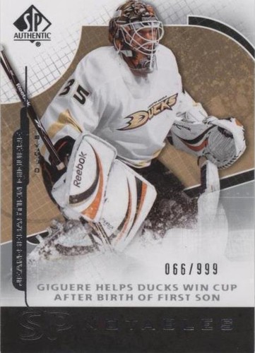 2008-09 SP Authentic - Jean-Sebastien Giguere #120