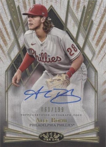 2022 Topps Tier One - Alec Bohm #BOA-AB