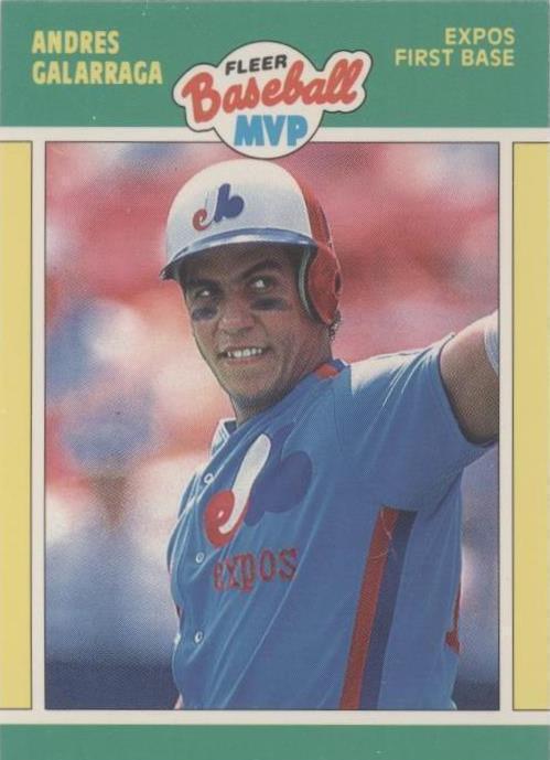 Fleer 1989 Jugador Más Valioso de Béisbol - Andrés Galarraga #12