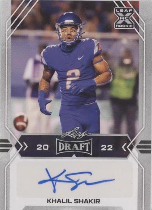 2022 Leaf Draft Khalil Shakir #BA-KS1