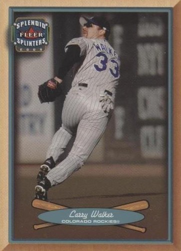 2003 Fleer Splendid Splinters - Larry Walker #12