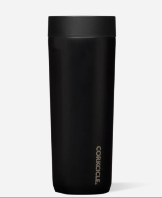Corkcicle Commuter Cup Spill-Proof Insulated Travel Coffee Mug 17 oz Matte Blk