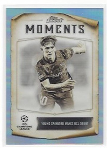 2022-23 TOPPS FINEST UCL FINEST MOMENTS INSERT REFRACTOR YOU