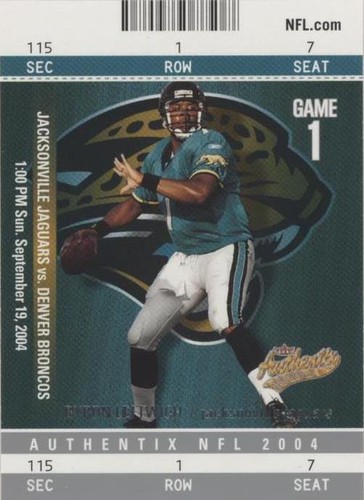 2004 Fleer Authentix Byron Leftwich #78