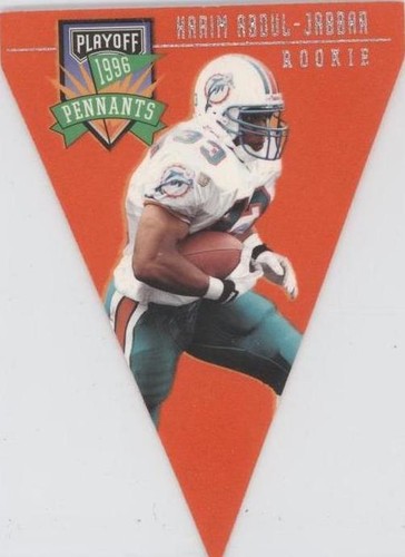 1996 Playoff Pennants Karim Abdul-Jabbar #33