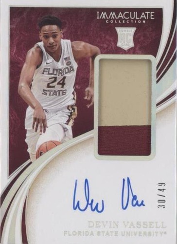 2020-21 Panini Immaculate Collection Collegiate - Devin Vassell #30