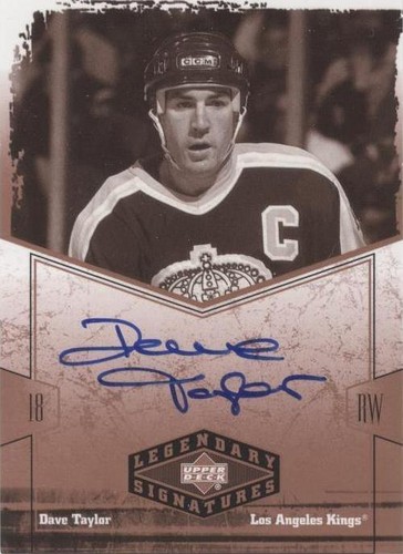 2004-05 Upper Deck Legendary Signatures - Dave Taylor #DT