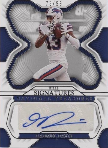 2022 Panini National Treasures Gabriel Davis #SIG-GDA