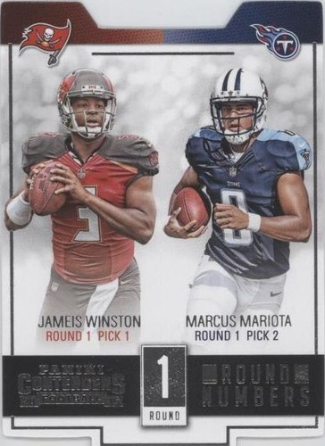 2015 Panini Contenders Jameis Winston Marcus Mariota #RN1