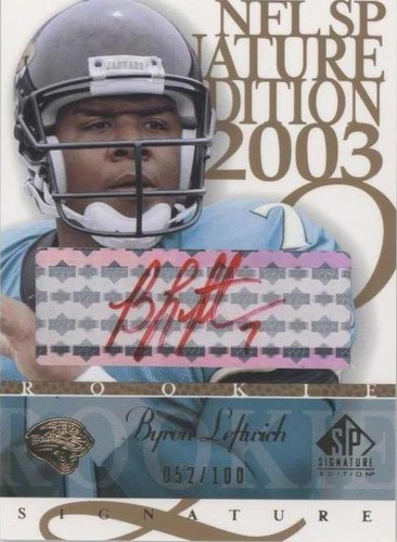 2003 SP Signature Edition Byron Leftwich #BY